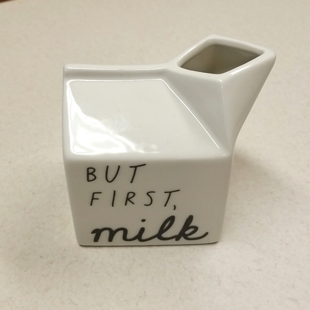 But First Milk Bud Vase